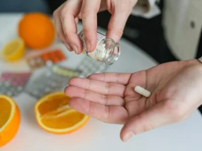 Photo of a Pill in Hand